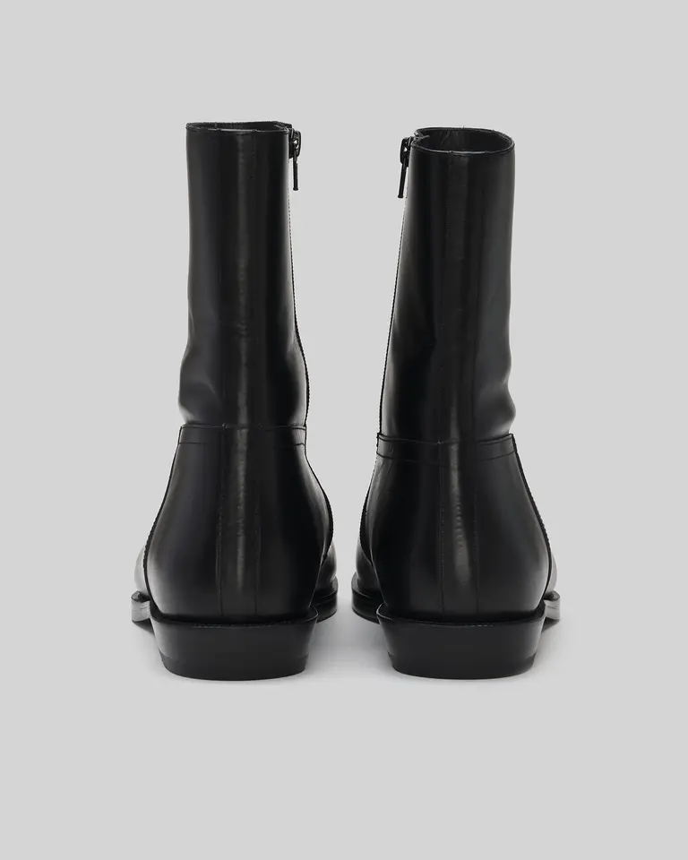 Dries Van Noten Zippered Leather Chelsea Boots