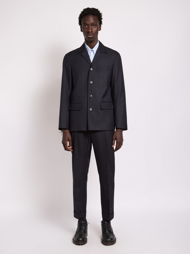 Dries Van Noten Navy Philip Pants