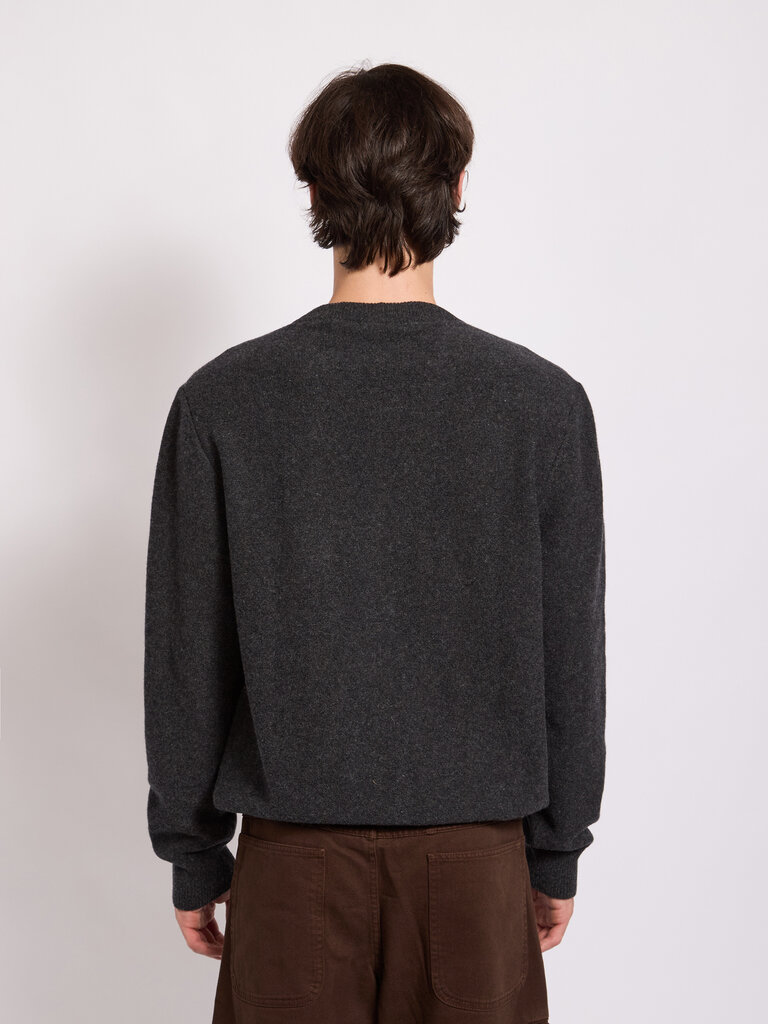 Lemaire Anthracite Crew Neck Sweater
